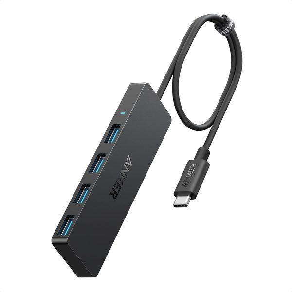 Anker 4-in-1 USB-C Hub, 5Gbps Data Splitter with 2 ft Cable