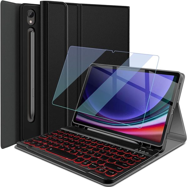 Backlit Keyboard Case for Galaxy Tab S10 FE / S9 FE 10.9 and S9 11