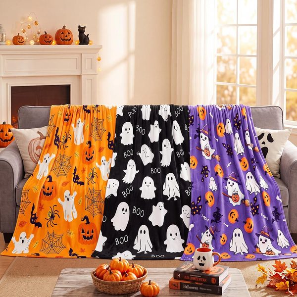 Halloween Fleece Throw Blanket, 50 x 60 inch